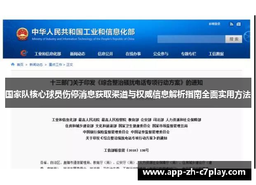 国家队核心球员伤停消息获取渠道与权威信息解析指南全面实用方法